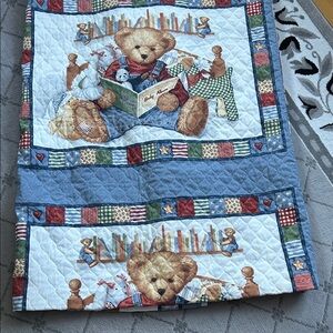 Charming Teddy Bear Americana Handmade Quilt
